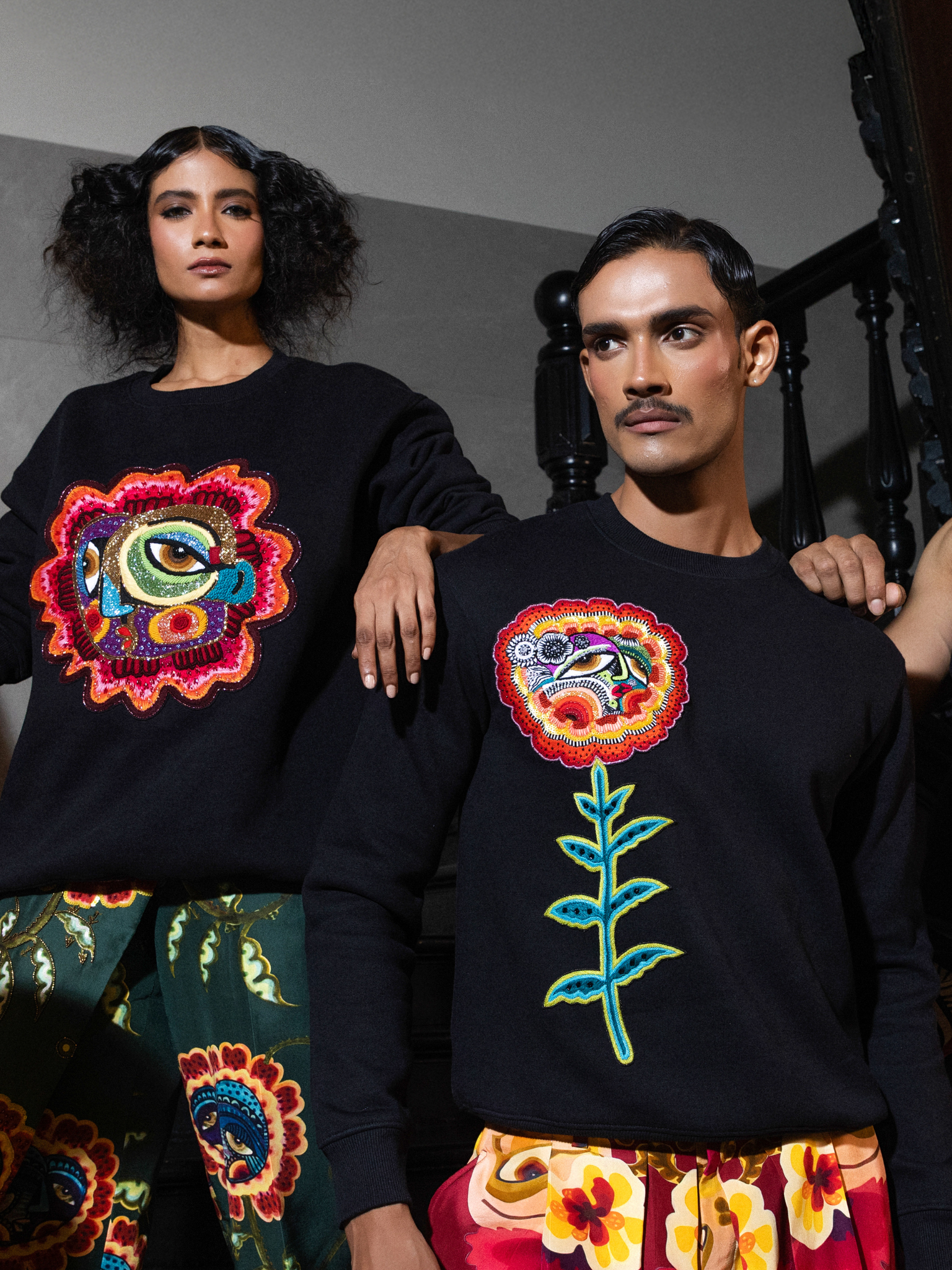 Untitled design (100) BIG PATCHED SWEATSHIRT - Image 1