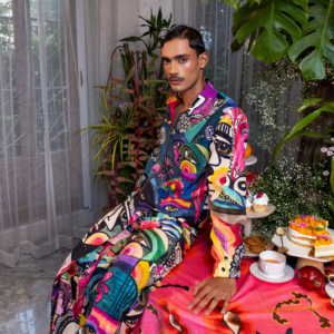 SEMI EMBROIDERED BOMBER