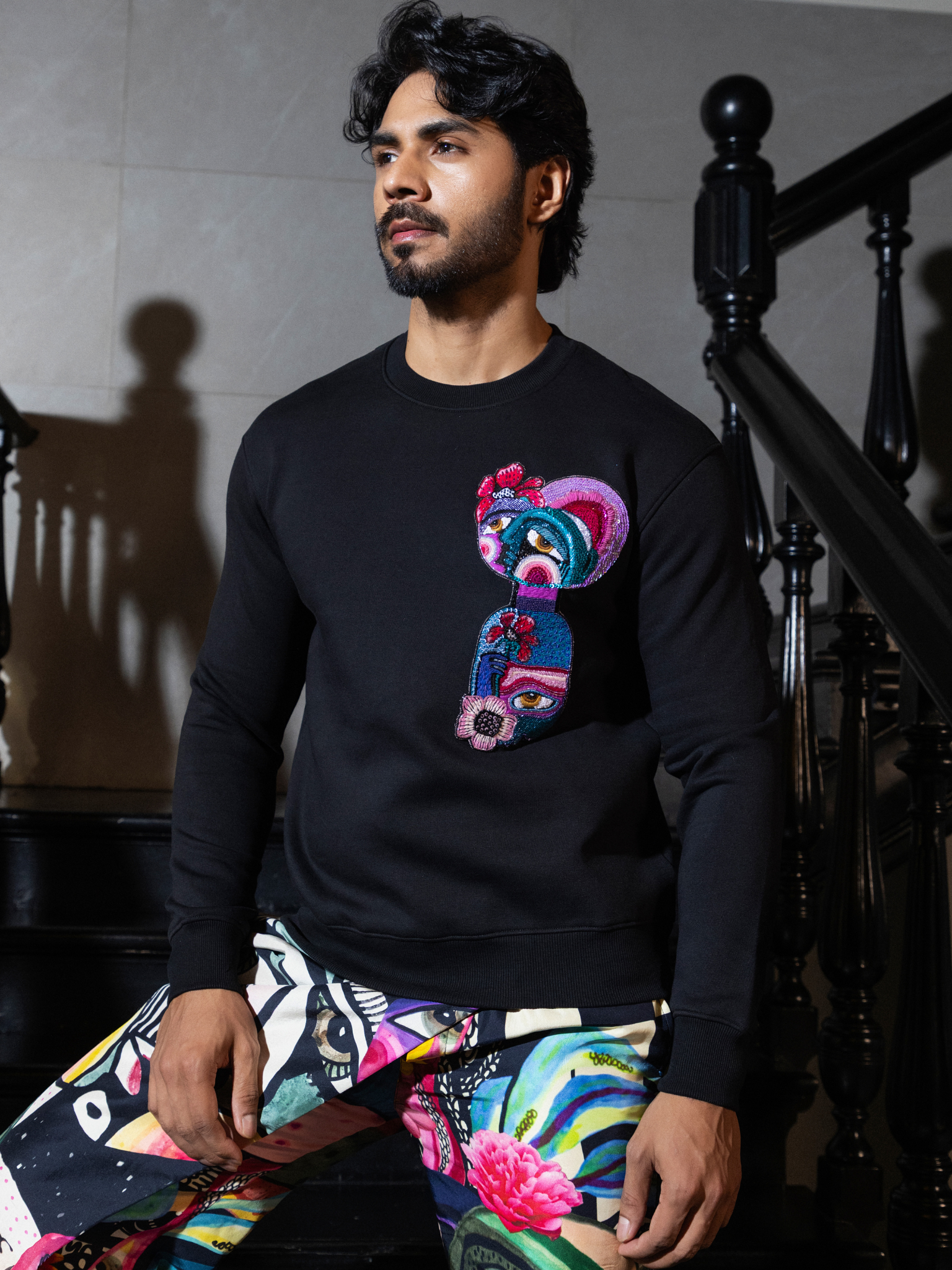 Untitled design (92) PATCHED SWEATSHIRT - Image 1